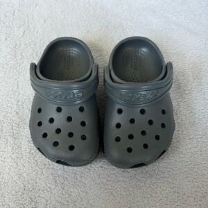 Baby Crocs Grey size 5 - never worn